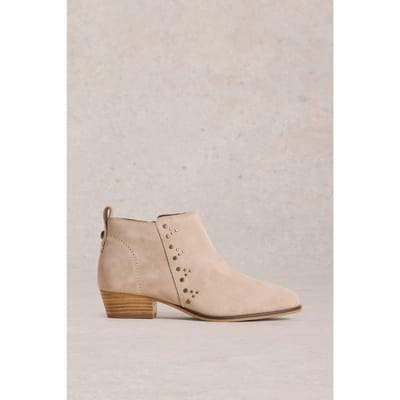 White Stuff Willow Stud Ankle Boot Light Grey Maat: 8 | Laarzen Outlet | Dames | Grijs