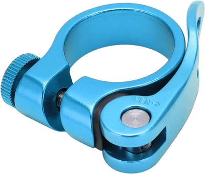 Zadelpenklem - Fietszadelhouder - Zadelhoogte aanpassen - Snelsluiting - 31.8 mm - Blauw