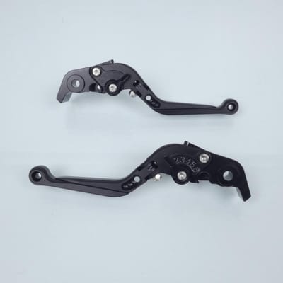 Levier frein droit Myra pour Moto Honda 600 Cb Fa Hornet Avec Abs 2007 à 2008 alu CNC noir repliable / paire Neuf