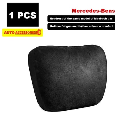 2 stuks autohoofdsteun neksteun / Maybach design S-klasse zacht universeel verstelbaar autokussen neksteun van hoge kwaliteit black