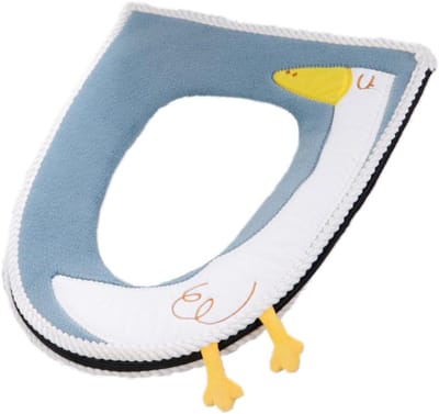 Toiletbril Hoes - Toiletkussen - Warmte en Comfort - Creatief Cartoon Patroon - 43 x 37 cm - Groen