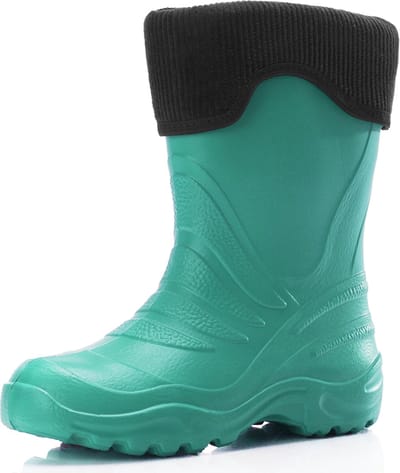 Ladeheid LA-LMG-861-Termix Dames Regenlaarzen - Rubber - Gevoerd - EVA - Waterdicht – Turquoise/Zwart – 26/27