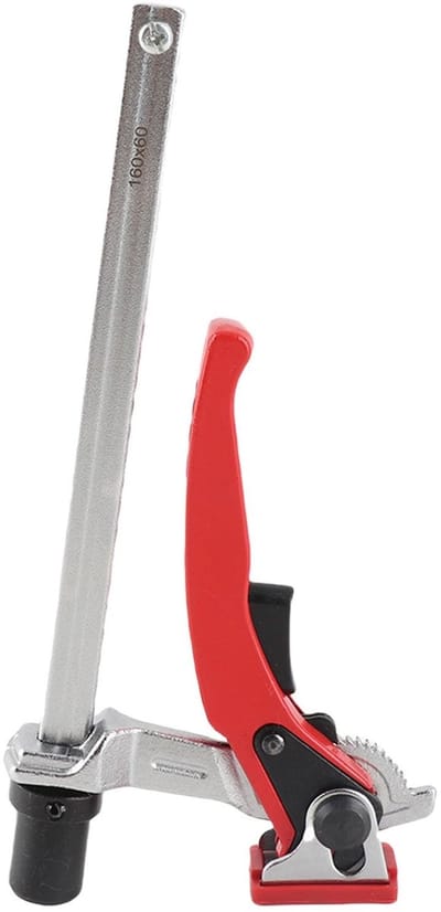 Dailygoods- Vasthoudklem Snelwerkend - Bankklem - Houtbewerkingsklem - Ratelmechanisme - Zelfuitlijnend - Sterke Klemkracht