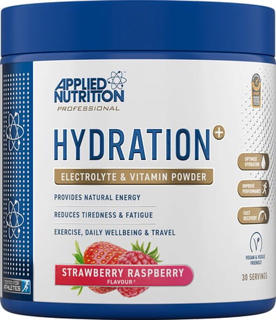 Applied Nutrition - Hydration+ - Complete Electrolyte & Vitamin Powder - Strawberry Raspberry - Hydratatie - Elektrolyten - Electrolytes - Hydration - Magnesium