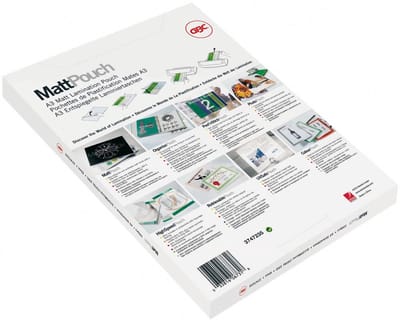 GBC Matte Lamineerhoezen ft A4 150 micron (2 x 75 micron) | mat/glanzend | pak van 50 stuks