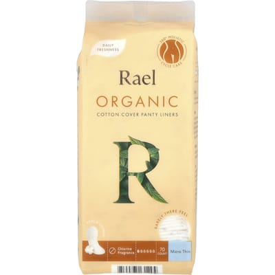 Rael, protège-slips en coton bio, ultra-fins, 70 unités
