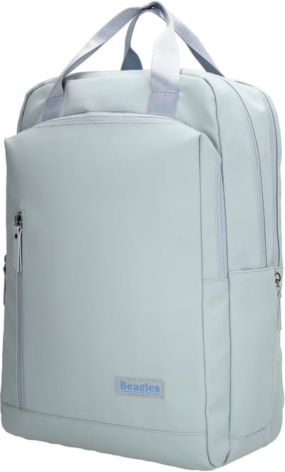 Beagles Nara Rugzak - 17,3 inch Laptopvak - Waterafstotend - Schooltas - Laptoprugzak - Reizen - A4tas - Werktas - Drinkflesvak - Lichtblauw