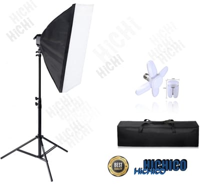 HiCHiCO® Softbox Studiolamp - Studiolamp 50x70cm - Studioflitser - Fotolamp - Fotografie - Camera Licht - Softboxen Fotografie Foto Studio Verlichting Kit