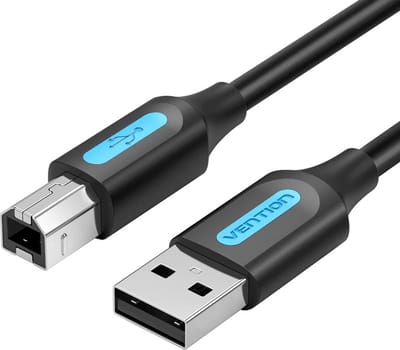 Vention COJBH - USB 2.0 Kabel - USB-A naar USB-A - 2 Meter - Zwart
