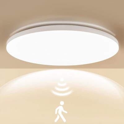 Waterdichte LED Plafondlamp met Radar Bewegingssensor en Daglichtsensor, IP54