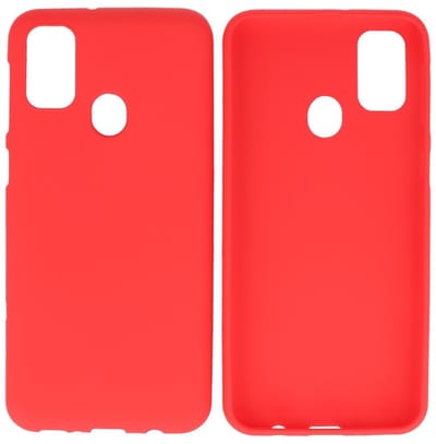 Hoesje Geschikt voor de Samsung Galaxy M31 - Backcover Color Telefoonhoesje - Rood