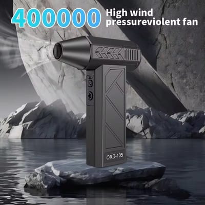 Turbo Jet Fan Air Duster – Helloleiboo – Krachtige Draadloze Luchtblazer 130.000 RPM – USB-C Oplaadbaar – Handheld, Draagbaar Ventilator – Ingebouwde Zaklamp – BBQ Blazer Accessoire