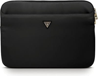 Guess Nylon Triangle Logo Laptop Sleeve - Geschikt voor o.a. Laptops (13") - Zwart