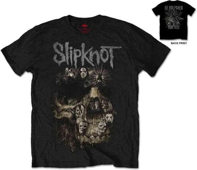 Slipknot - Skull Group Heren Tshirt - M - Zwart