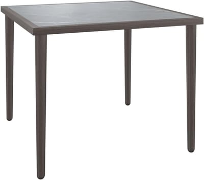 Tuintafel - Terrasmeubel - Ontspannen Buiten - Compact Design - 48x48x37 cm - Grijs