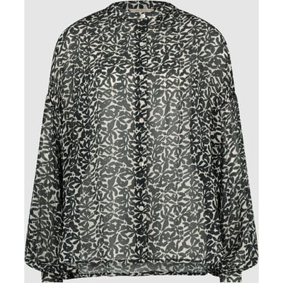 Circle of Trust Blossom Blouse Floral Fusion Size: M | Long-Sleeved Tops Outlet | Dames | Zwart