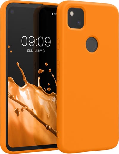 kwmobile telefoonhoesje geschikt voor Google Pixel 4a - Hoesje voor smartphone - Back cover in fruitig oranje