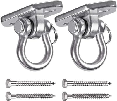 Ophangkit voor Hangmatstoelen en Schommels - 180° Schommelhanger Haak met Zware Duty Draagvermogen van 453 kg