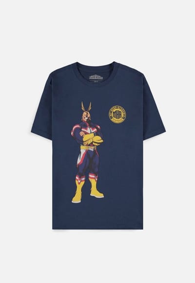 My Hero Academia - All Might Heren T-shirt - S - Blauw