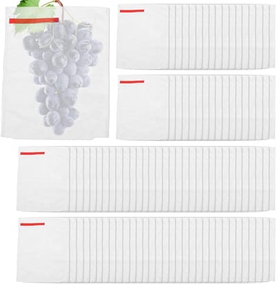 Fruitbeschermzakken - Producthoezen - Planten beschermen - Ademende vliesstof - 100 stuks - Wit