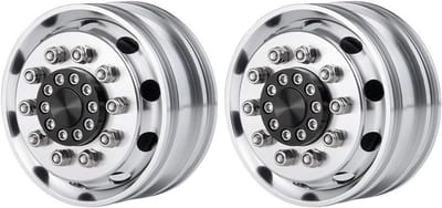 Set van 2 Metalen Voorvelgen voor 1/14 RC Tamiya Trekker Trailer