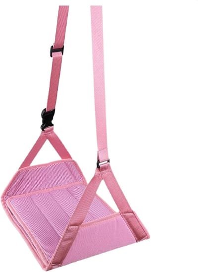 Voet Hangmat - Beensteun - Comfortabel Reizen - Verstelbare Ondersteuning - 27.5x23 cm - Zwart