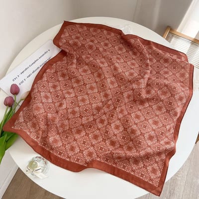 Zijden sjaal-stijl zijden sjaal voor dames - Kleurblokkenprint - Fris en delicaat - Decoratieve shawl over shirts-SJ0257 Benut je gevoel voor mode optimaal!