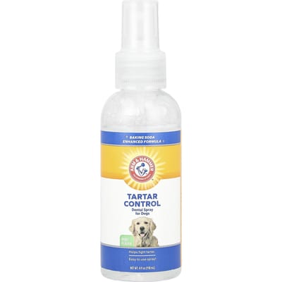 Arm & Hammer, Tandsteencontrole, Hond Tandheelkundige Spray, Munt, 4 fl oz (118 ml) white