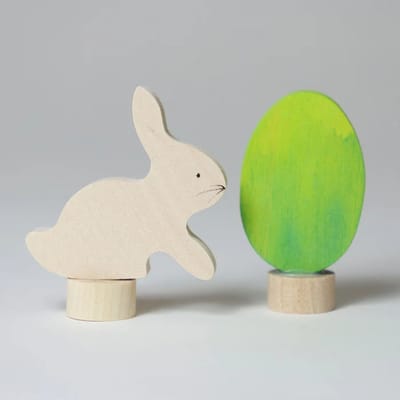 GRIMMS jaarring steker set Pasen groen