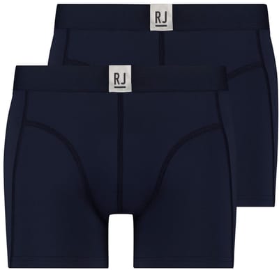RJ Pure Color 2-Pck Heren Boxer Jort Navy XL