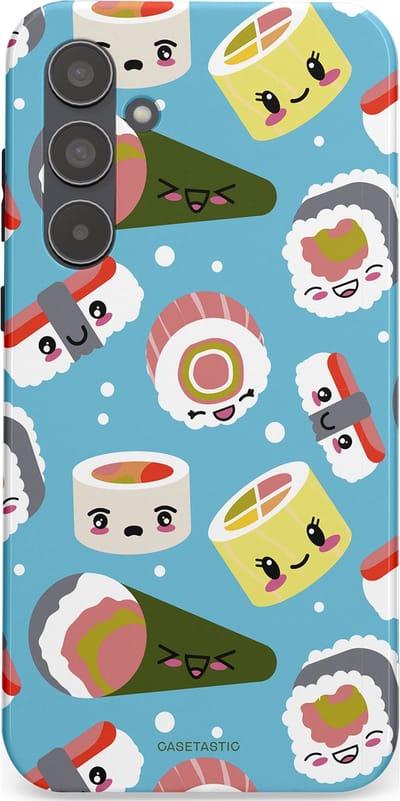 Casetastic Hoesje Geschikt voor Samsung A55 - Stijlvolle Beschermende Duo-layer Case - Sushi mania