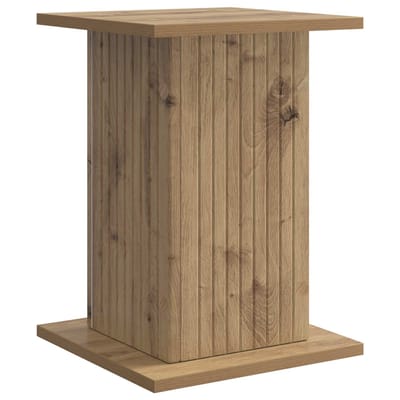 vidaXL - Plantenstand - Artisanaal - eiken - 30,5 - x - 30 - x - 43 - cm - Bewerkt - hout