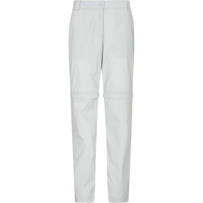 Mountain Warehouse Dames/Dames Quest Zip-Off wandelbroek (Lichtgrijs)