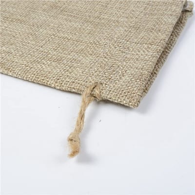 Jute zakjes met trekkoord, 10 stuks, 30 x 40 cm, grote jute zakjes, cadeauzakjes voor adventskalender, sieraden, gastgeschenken, bruiloft en doe-het-zelf handwerk, 30 x 40 cm