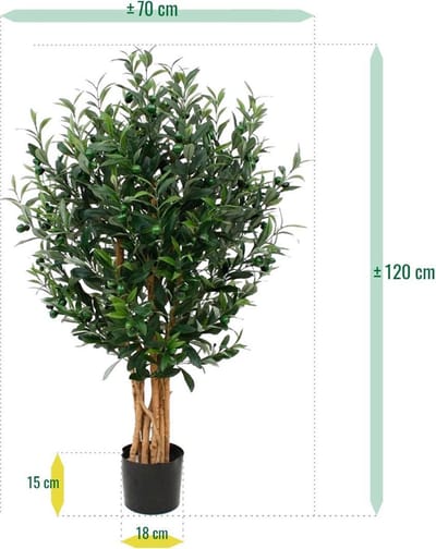 Kunst Olijfboom deluxe 120cm