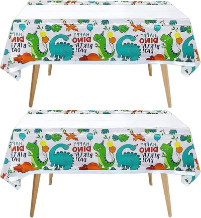 Dinosaurustafels, Cartoon Dieren, Feestdecoraties, Vouwbare Tafelkleden voor Kinderfeestjes en Evenementen