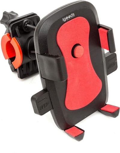 Igoods Telefoonhouder - Smartphone Houder Fiets - Fiets Telefoonhouder - GSM Houder - met Klem