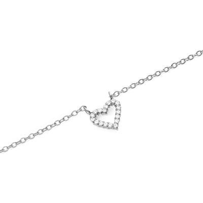 DANIEL WELLINGTON MIRELLE DW00401631 STAINLESS STEEL HARTJES KETTING MET ZIRKONIA'S 1 STUK