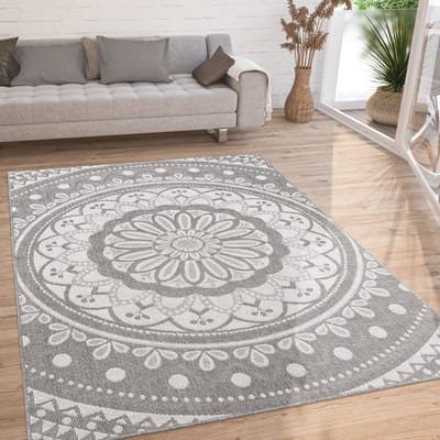 Flycarpets Binnen en Buitenkleed - Vloerkleed Brescs - Grijs