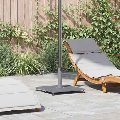 vidaXL - Parasolvoet - 28.95 - kg - Donkergrijze - Houten - Look - Vierkant