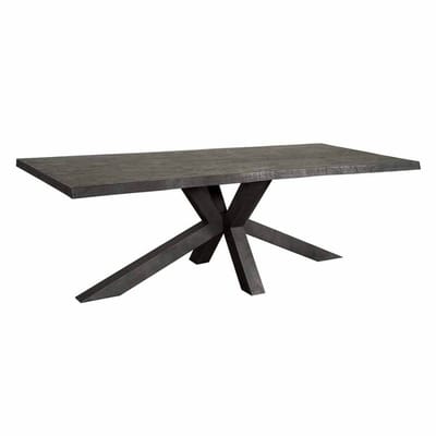 Tower Living Eettafel Sovana - Rechthoek Zwart Hout - 240x100x78cm
