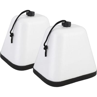 2 stuks Winter Buitenkraan Beschermer Eenvoudige Installatie Herbruikbare Kraanbeschermer Anti-Vries Geïsoleerd Schuim white