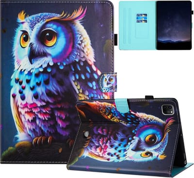 Luxe Bescherm-Etui Map geschikt voor Apple iPad Air 6 11" - 2024 - Uil