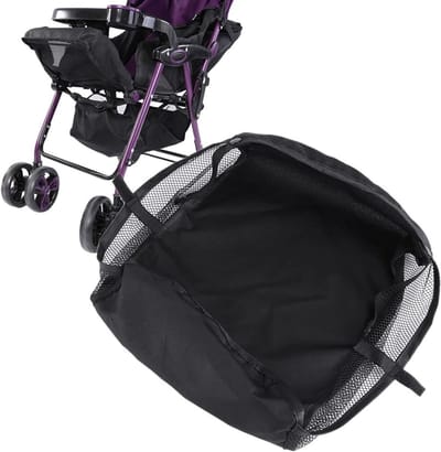 Pram Buggy Onderste Basket Organizer Tas voor Winkelaccessoires - 2 Stuks, Ideaal voor Babywagens en Kinderwagens