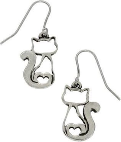 Liefde katten oorbellen |katten sieraden
