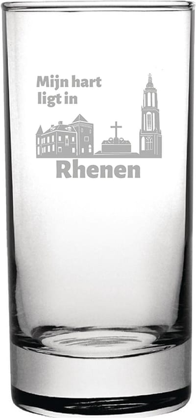 Gegraveerde longdrinkglas 28,5cl Rhenen