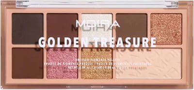 Moira Pressed Pigments Palette - 03 - Golden Treasure - VEGAN - Korean Beauty - Oogschaduwpalette - 9 g