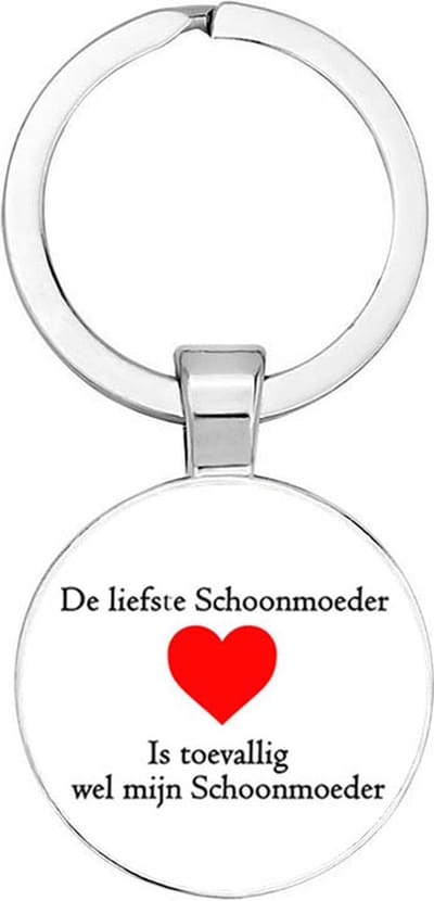 Akyol - de liefste schoonmoeder is toevallig mijn schoonmoeder sleutelhanger - cadeautje - verrassing - geschenk - schoonmoeder
