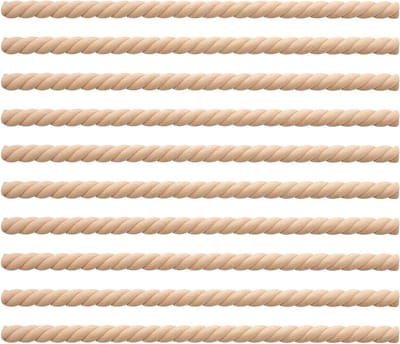 Houten sierlijsten, snijbare houten lijst met spoelvorm, 10 stuks onbehandelde houten latten voor kledingkast, open haard, muur, deur, spiegel, meubels, kast, commode, decoratie voor open