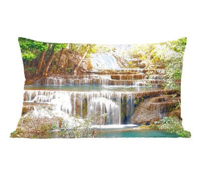Sierkussens - Kussentjes Woonkamer - 50x30 cm - Zon - Waterval - Landschap